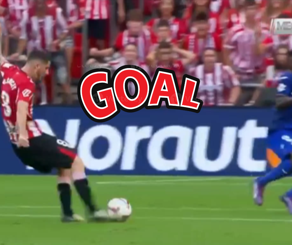 Oihan Sancet’s Stunning Mid-Range Strike Off the Post | Unstoppable Goal for Athletic Bilbao!